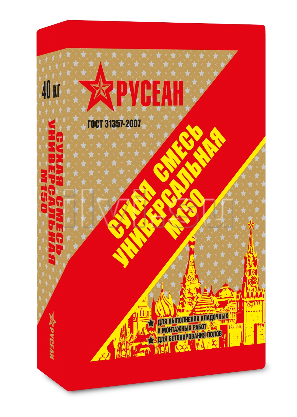 Смесь цементно-песчаная ЦПС М150 Русеан универсальная 40 кг