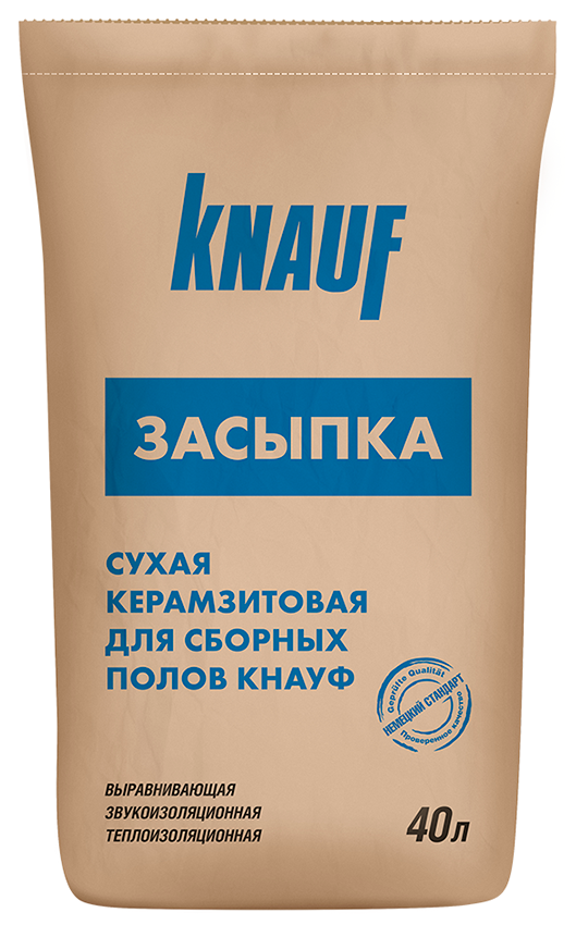 Керамзитовая засыпка фракция 0-5 мм Кнауф 0,04 м3