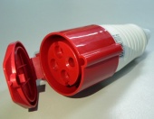 Розетка силовая IEK ССИ 224 прямая переносная 3P+PE 32 А 380-415 В IP44 PSR22-032-4