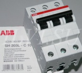 Автоматический выключатель ABB SH203L 3P тип С 10А 4,5 кА на DIN-рейку