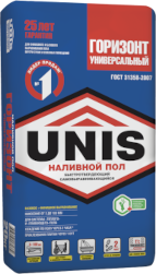 Наливной пол (ровнитель) универсальный Unis Горизонт самовыравнивающийся быстротвердеющий 20 кг