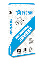 Клей для плитки, керамогранита, камня Русеан Зимний серый С1 25 кг