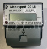 Счетчик электроэнергии Меркурий 201.8 однофазный однотарифный электронный 5(80)А на DIN рейку